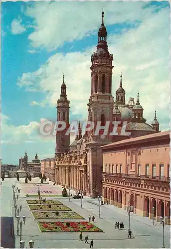 Moderne Karte Zaragoza Basilique de Notre Dame de El Pilar