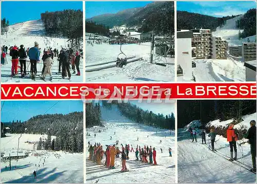 Cartes postales moderne La Bresse Les pistes du Chitelet Vologne Lispach et ski de fond