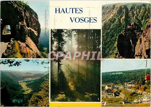 Moderne Karte Les Hautes Vosges La Foret Vosgienne Route de la Schlucht Le Hohneck