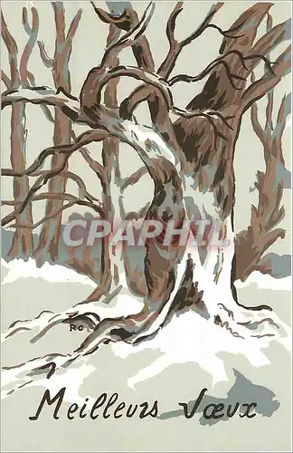 Moderne Karte Meilleurs Voeux