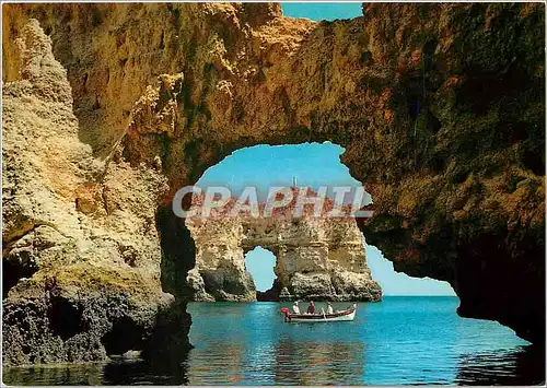 Moderne Karte Algarve Ponta da Piedade Lagos Falaises