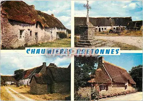 Cartes postales moderne Couleurs de Bretagne Chaumiere Bretonnes