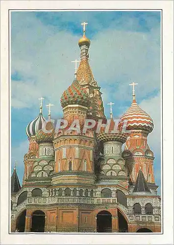 Moderne Karte Moscou Basilique de Basilique le Bienheureux