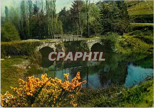 Cartes postales moderne La Bretagne en couleurs Vieux pont sur la riviere bretonne