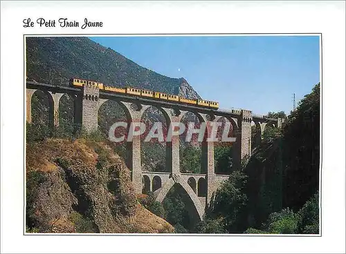 Moderne Karte Le Petit Train Jaune Lumiere et Couleurs du Roussillon