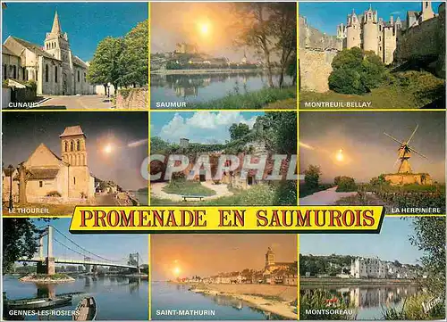Cartes postales moderne Promenade en Saumurois Saumur