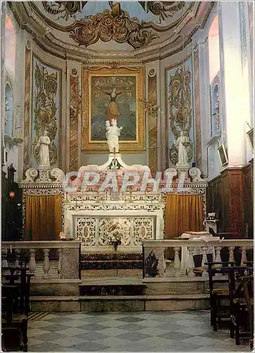 Moderne Karte Charmes et Couleurs de la Corse Nonza Maitre autel de l'Eglise Sainte Julie de Nonza (Cap Corse)