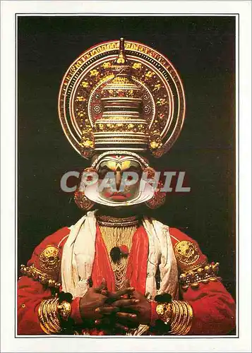 Cartes postales moderne India Kerala Un acteur du Theatre Kathakali