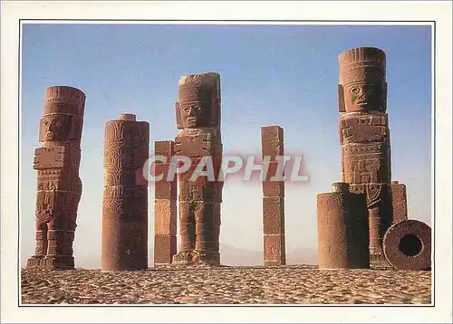 Cartes postales moderne Mejico Tula Guerriers tolteques en basalte