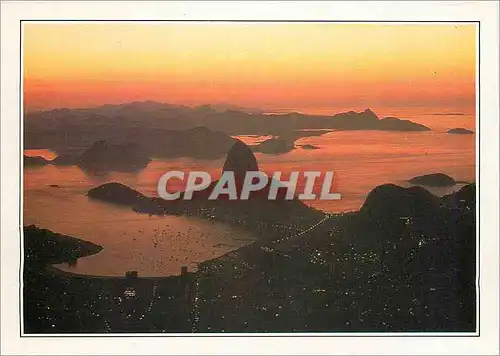 Moderne Karte Brasil Rio de Janeiro la Baie de Guanabara