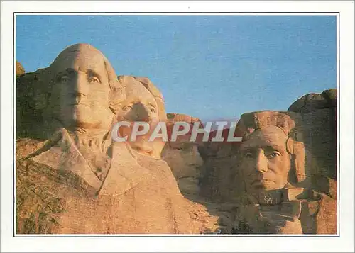 Cartes postales moderne USA Mount Rushmore Les tetes de quatre presidents