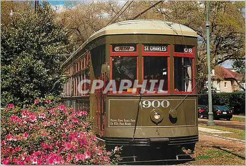 Moderne Karte New Orleans Streetcar Tramway St Charles