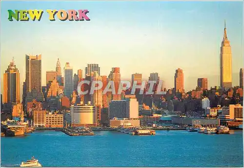 Moderne Karte New York Manhattan Skyline