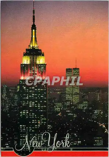 Moderne Karte New York the empire state Building at Night