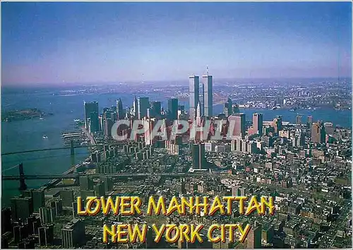 Cartes postales moderne New York Arerial veiw of Lower New York Skylilne
