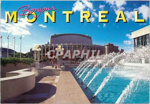 Moderne Karte Bonjour Montreal