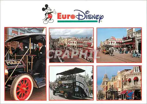 Moderne Karte Euro Main Street USA Eurodisney Mickey Mouse