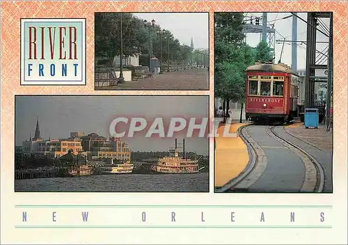 Moderne Karte RiverFront New Orleans Tramway