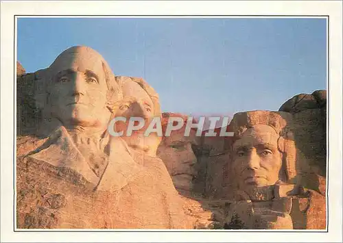 Moderne Karte Mount Rushmore Heads of Four presidents