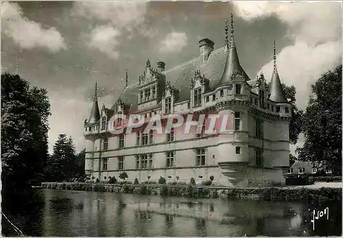 Moderne Karte Azay le Rideau (Indre et Loire) Le chateau