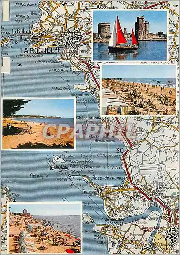 Moderne Karte Charente Maritime