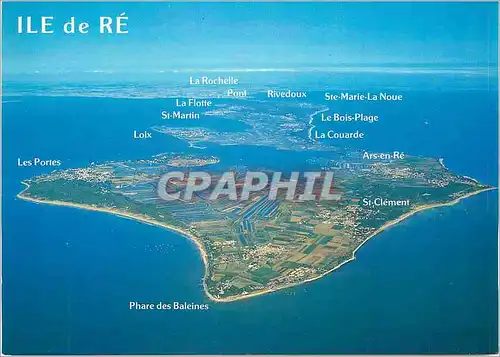Cartes postales moderne Ile de Re vue generale de l'Ile
