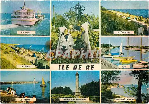 Cartes postales moderne Ile de Re (Chte Mme) Le bac bateau