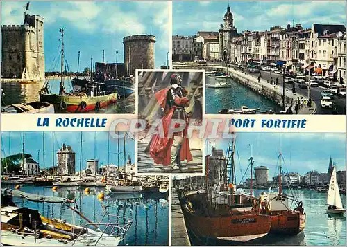 Cartes postales moderne En Aunis La Rochelle (Chte Mme) Le port Tours St Nicolas de la chaine et des Quatre Sergents La