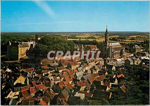 Cartes postales moderne Chateauneuf sur Cher (Cher) Vue gnerale sur la ville le chateau et la Basilique N D des Enfants