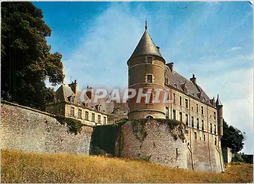 Moderne Karte Chateauneuf sur Cher (Cher) Le chateau