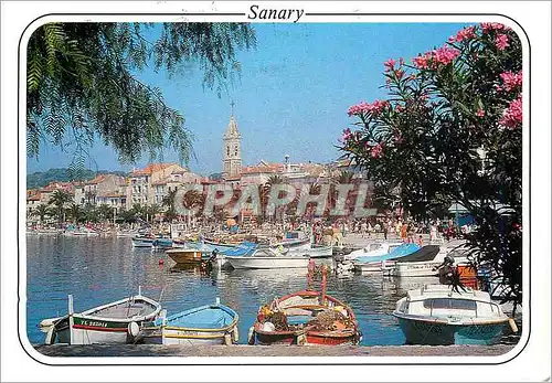 Moderne Karte Ausoleil de la cote d'Azur Sanary Sur mer le port de peche