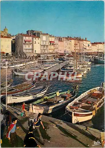 Moderne Karte La Cote d'Azur Varoise Saint Tropez (Var) Le Port