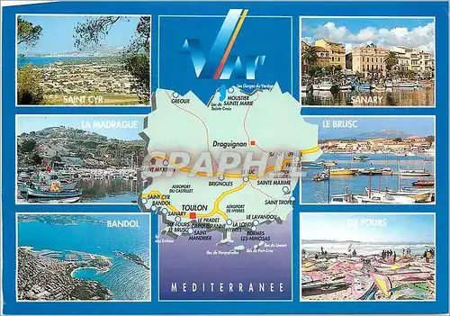 Cartes postales moderne Au soleil de la Cote d'Azur Promenade sur la Cote Varoise