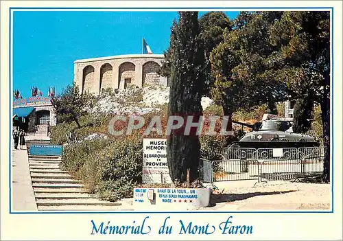 Cartes postales moderne Toulon la tour Beaumont Le Char Provence Memorial Tank Char d'assaut Militaria