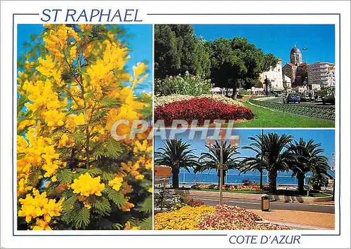 Moderne Karte La Cote d'Azur St Raphael (Var)