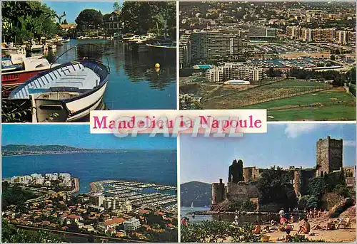 Cartes postales moderne Mandelieu La Napoule Cannes Marina Embouchure de la Siagne Le Chateau