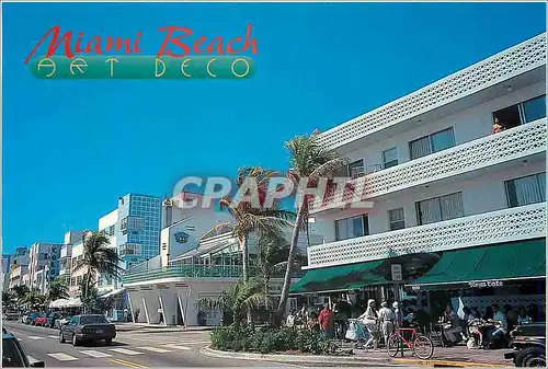 Moderne Karte Miami Beach art Deco