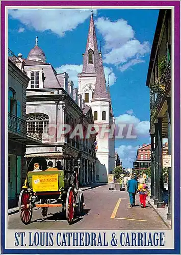 Cartes postales moderne St Louis Cathedrale Carriage New Orleans Louisiana
