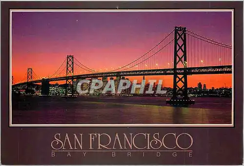 Cartes postales moderne San Francisco Oakland Bay Bridge Printed Korea