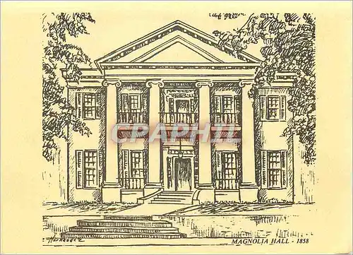Moderne Karte Magnolia Hall 1858