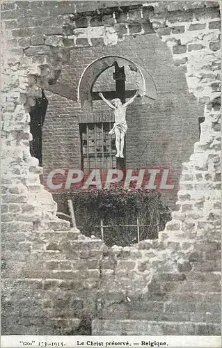 Cartes postales moderne Belgique Le Christ preserve