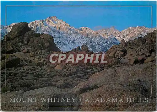 Moderne Karte Mount Whitney Alabama Hills