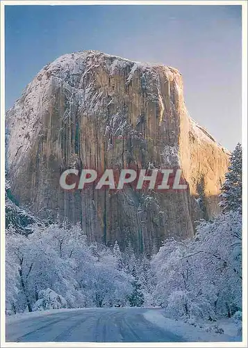 Cartes postales moderne Yosemite Valley and el Capitan in the winter