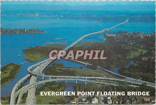 Moderne Karte Evergeen Point Bridge Spanning Lake Washington