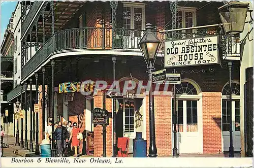 Moderne Karte Bourbon Bienville New Orleans