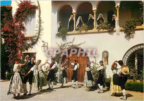 Moderne Karte Sant Vicens Perpignan (P O) L'Esbart Dansaire del Rossello dansant La Quadrilla de Granollers