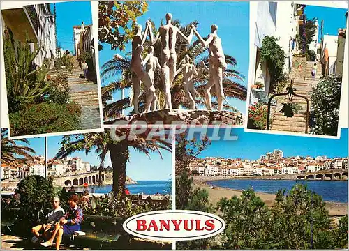 Cartes postales moderne Banyuls sur Mer Les vielles rues les danseurs Catalans la plage