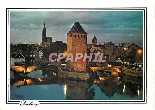 Cartes postales moderne Strasbourg Lorsque le cr�puscule etend son voile sur la ville
