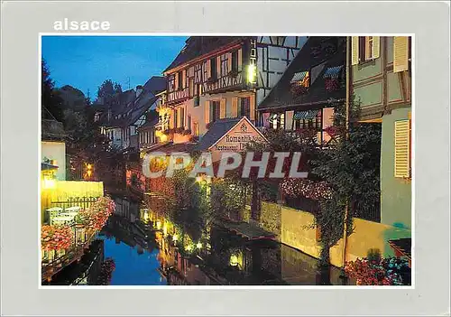 Moderne Karte Colmar La Petite Venise la nuit