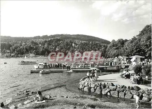 Moderne Karte Gerardmer (Vosges) Bord du Lac Les Embarcaderes